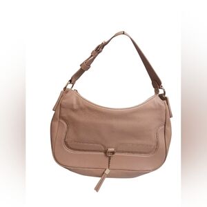 Hugo Boss Beige Leather Shoulder Hand Bag